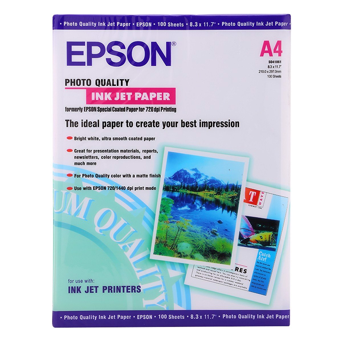 Giấy In Ảnh Epson A4 100 Tờ